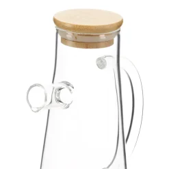 Aceitero con tapa de madera
