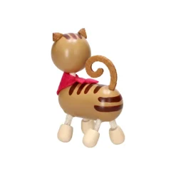 Animal gatito de madera Castilá