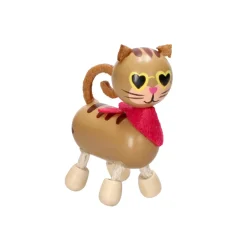 Animal gatito de madera Castilá
