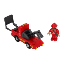 Autito de juguete con personaje Maderimovil