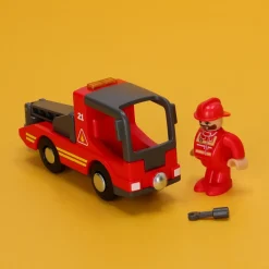 Autito de juguete con personaje Maderimovil