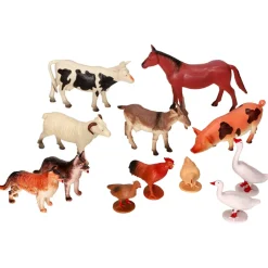 Balde de juguetes “Animales de la granja” 12 piezas