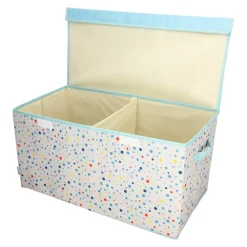 Baúl organizador de tela con divisiones 60x30x30 cm