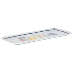 Bandeja rectangular de melamina con diseño 38,1x16x1,4 cm
