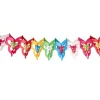 Banderines de papel con flores