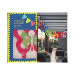 Banderines de papel con flores