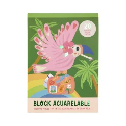 Block para colorear con acuarelas