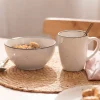 Bowl cereal cerámica rústico 15,8x7,5 cm 810 ml