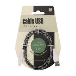 Cable USB A - LTG 1 metros