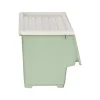 Caja apilable de plástico con ruedas 45 L