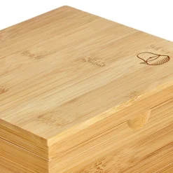 Caja Bolsas de Té Madera 19x16,5x9 cm
