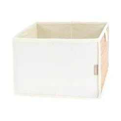 Caja de bambú y algodón 28x28x19 cm