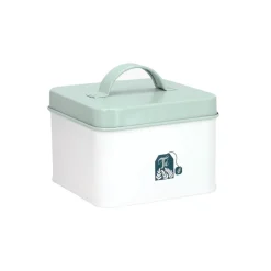 Caja de bolsas de té esmaltada 12x12x11,2 cm