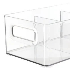 Caja organizadora de plástico con una división 30,5x20,5x15 cm