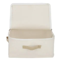 Caja organizadora de tela con cierre 35x35x16 cm