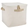 Caja organizadora de tela con cierre 28x28x28 cm