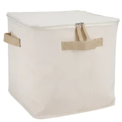 Caja organizadora de tela con cierre 28x28x28 cm