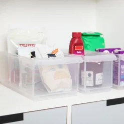 Caja organizadora plástica para despensa 12x30,5x12,7 cm