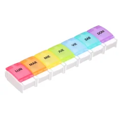 Caja organizadora semanal para pastillas