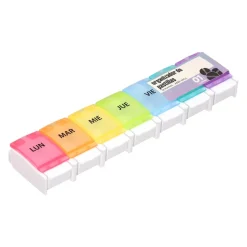 Caja organizadora semanal para pastillas
