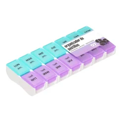 Caja organizadora semanal para pastillas AM/PM