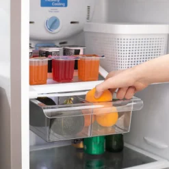 Caja plastica para repisa de refrigerador