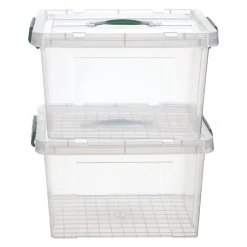 Caja plástica con tapa 20 litros 42,5x30x24 cm