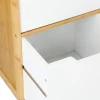 Cajonera de bambú y MDF 32x32x110 cm