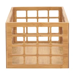 Canasto de madera de bambú 27x17x13,5 cm