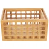 Canasto de madera de bambú 30x20x15 cm
