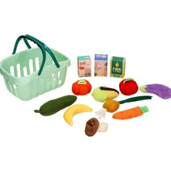Canasto mercadito con verduras y abarrotes