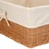 Canasto organizador de ratan 38x26x18 cm