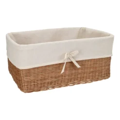 Canasto organizador de ratan 38x26x18 cm