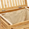 Canasto para la ropa doble de bambú
