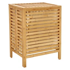 Canasto para la ropa doble de bambú