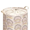 Canasto para ropa de algodón estampado 40x55 cm
