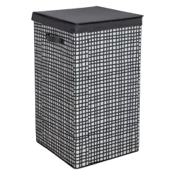 Canasto plegable para la ropa con tapa 35x35x64 cm