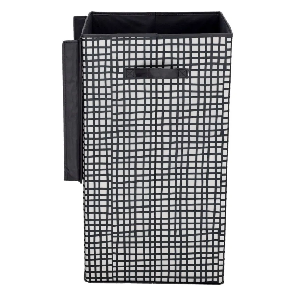 Canasto plegable para la ropa con tapa 35x35x64 cm