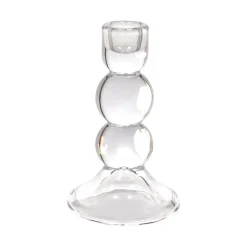 Candelabro perfil de vidrio vela dinner 9x13,3 cm