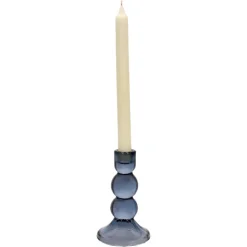 Candelabro perfil de vidrio vela dinner 9x13,3 cm