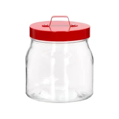 Canister de vidrio con tapa de metal 600 ml