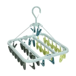 Colgador de plástico para ropa 32 pinzas