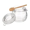 Contenedor de vidrio para miel con paleta 550 ml