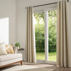 Cortina blackout con ojetillos tweed 140x240 cm
