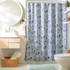 Cortina de baño estampada 180x180 cm