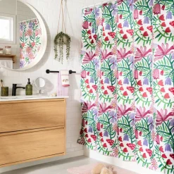 Cortina de baño waffle texturizada 180x180 cm