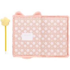 Cuaderno peluche con lápiz