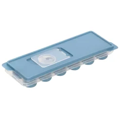 Cubeta para hielo con base de silicona y tapa