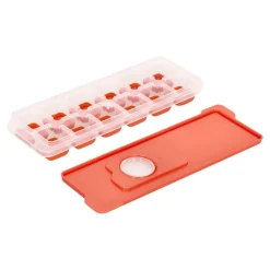 Cubeta para hielo con base de silicona y tapa