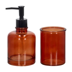 Dispensador de jabón vidrio color 280 ml